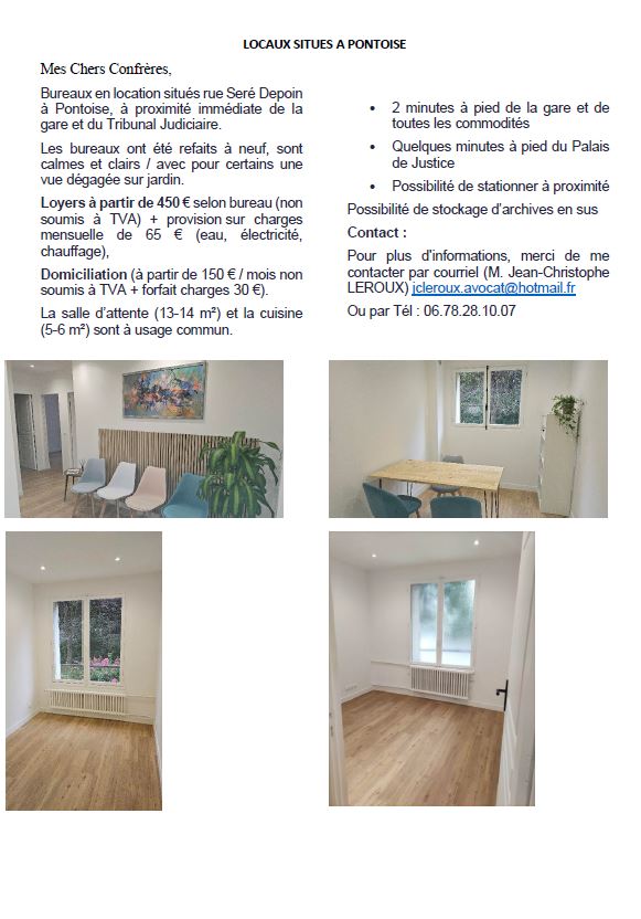 Bureaux en location – Pontoise