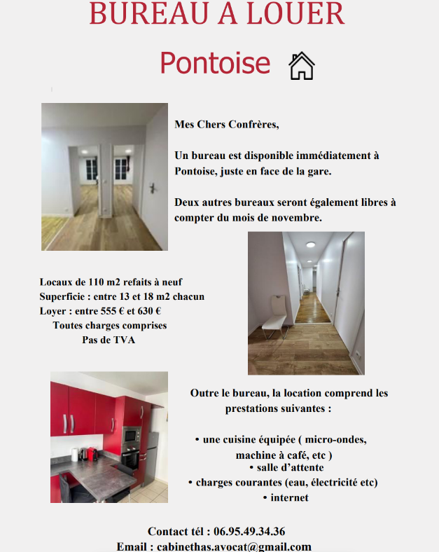 Location de locaux de 110m² à Pontoise